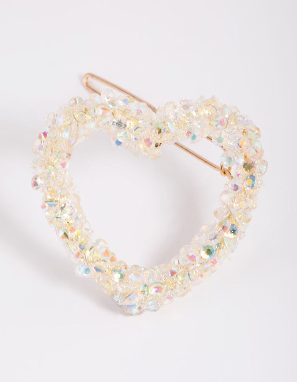 Kids Bead Heart Clips