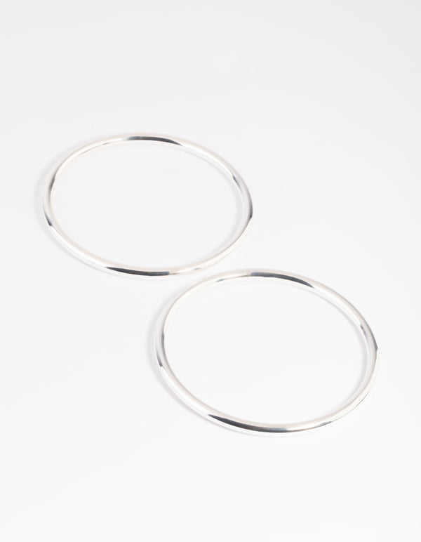 Silver Plated Bangle Set