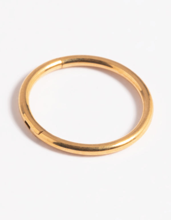 Gold Plated Titanium Clicker Ring