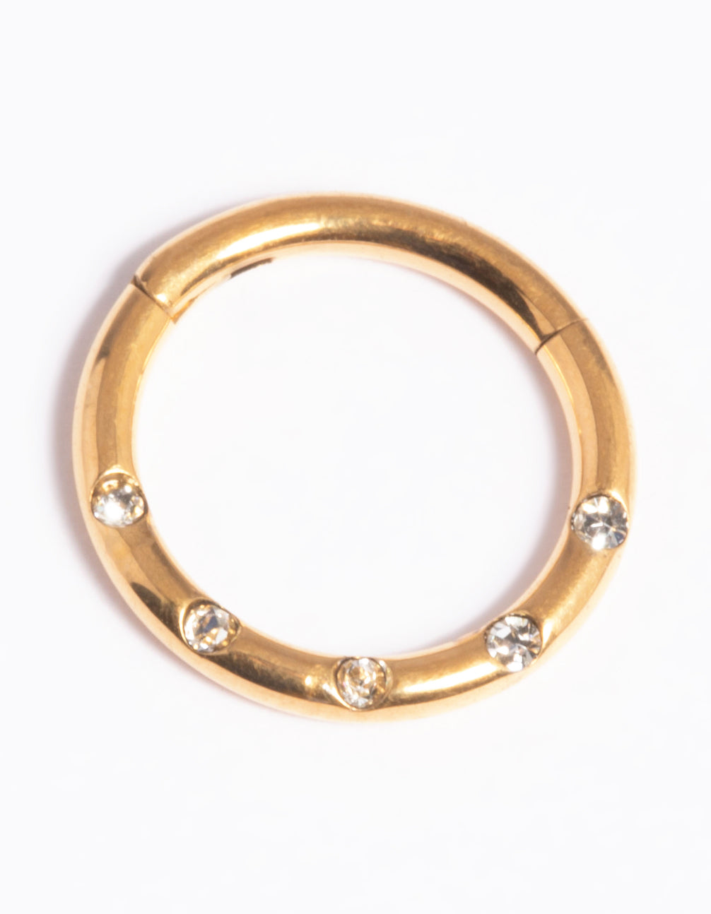 Gold Plated Titanium Clicker Ring