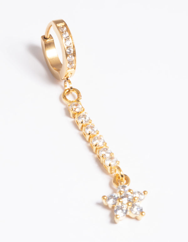 Gold Plated Titanium Clicker Ring