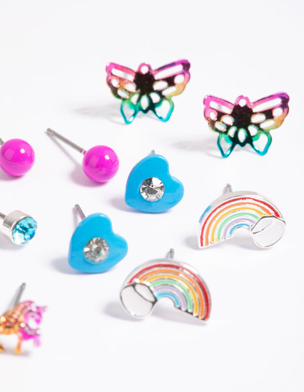 Kids Rainbow Magic Stud Earring 6-Pack