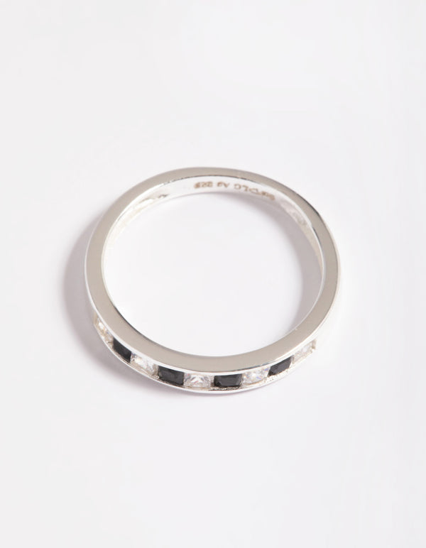 Sterling Silver Cubic Zirconia Band Ring