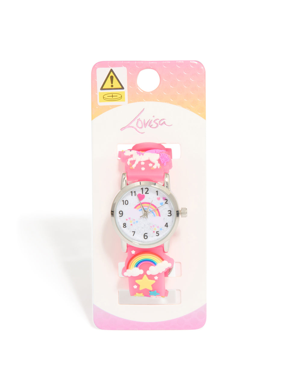 Kids Pink Band Silicone Watch