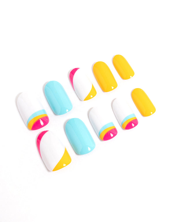 Bright Coloured Press On Nails