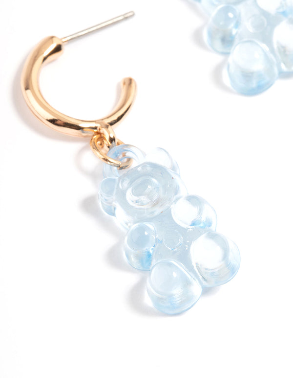 Blue Lolly Bear Earrings