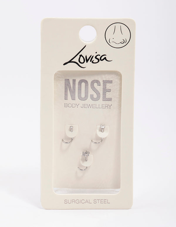 Surgical Steel Flower Nose Pack