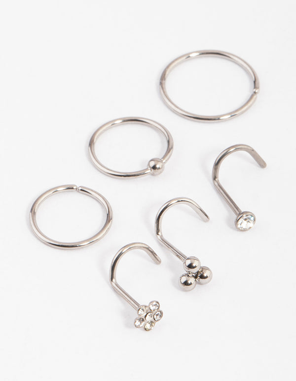 Titanium Flower & Trio Ball Nose 6-Pack