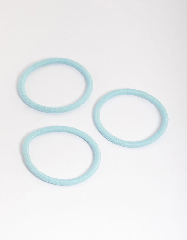 Blue Fabric Classic Hair Tie Pack