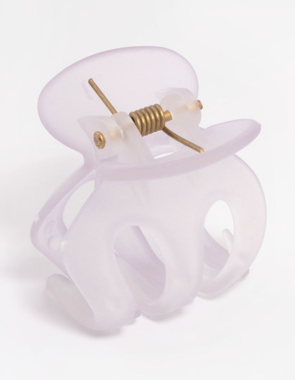 Lilac Three Prong Mini Hair Claw Clip