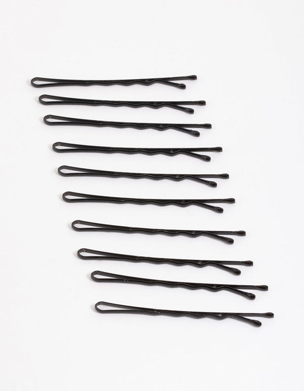 Coated Black Bobby Pin 10-Pack