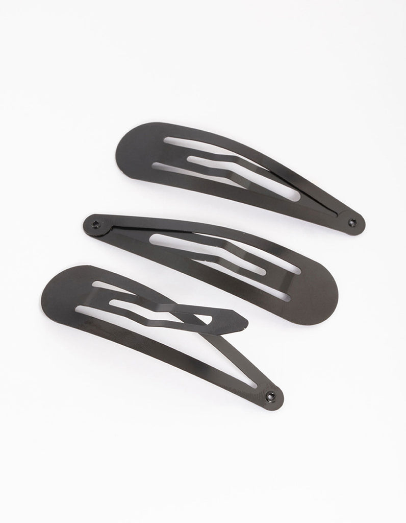 Coated Black Large Snap Clip Pack - Lovisa
