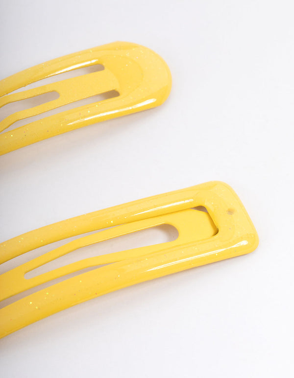 Coated Yellow Mixed Bubble Snap Clip Pack