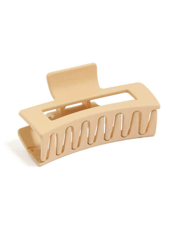 Small Neutral Coated Claw Clips