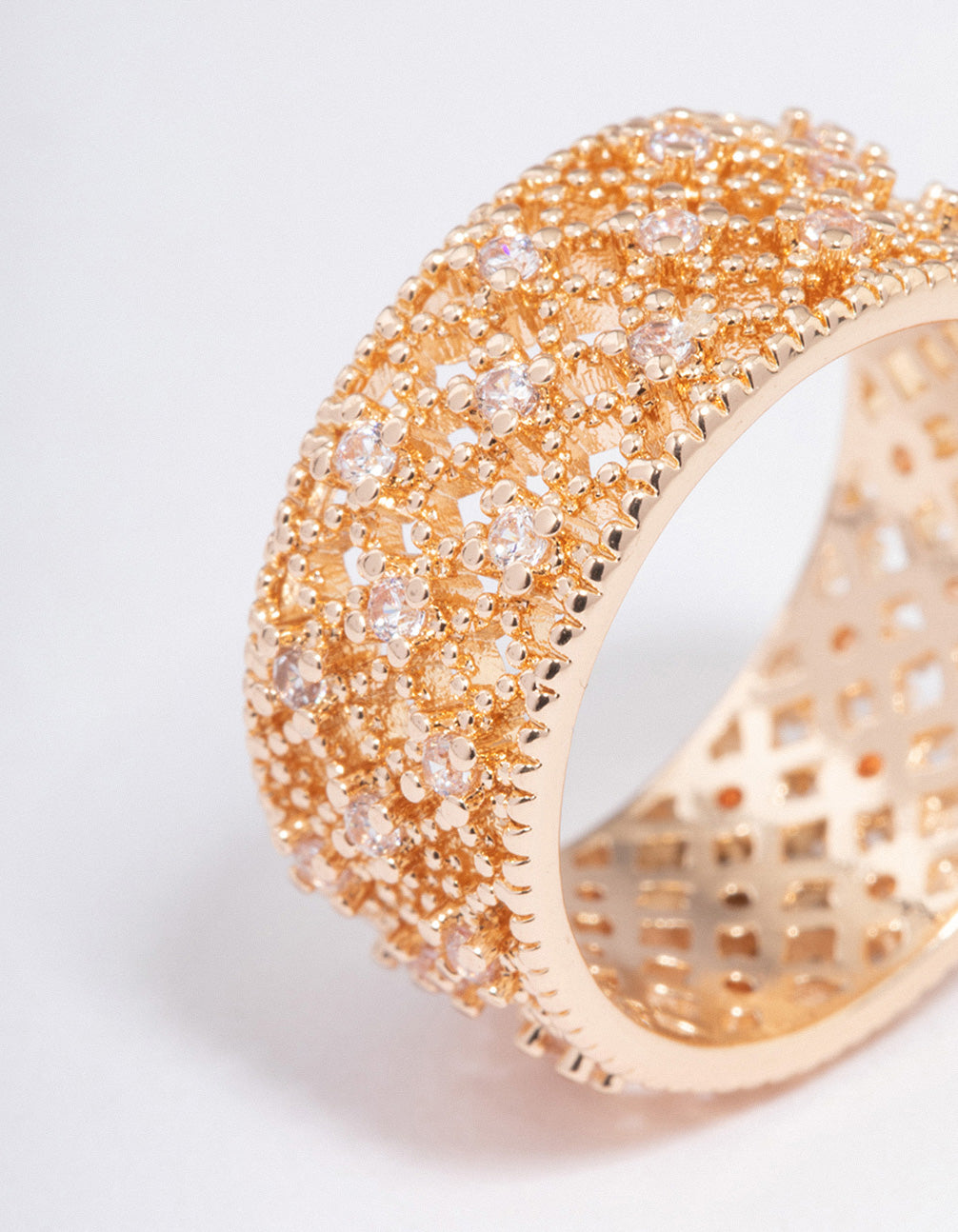 Gold Filigree Band Ring