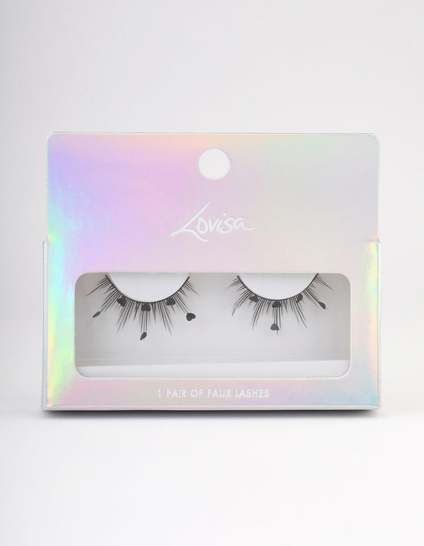 Black Heart False Eyelashes
