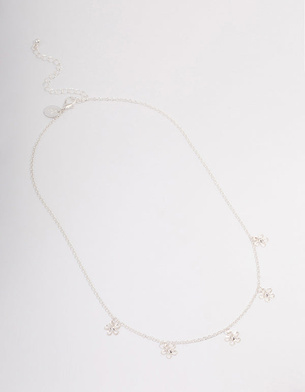 Silver Daisy Garden Necklace