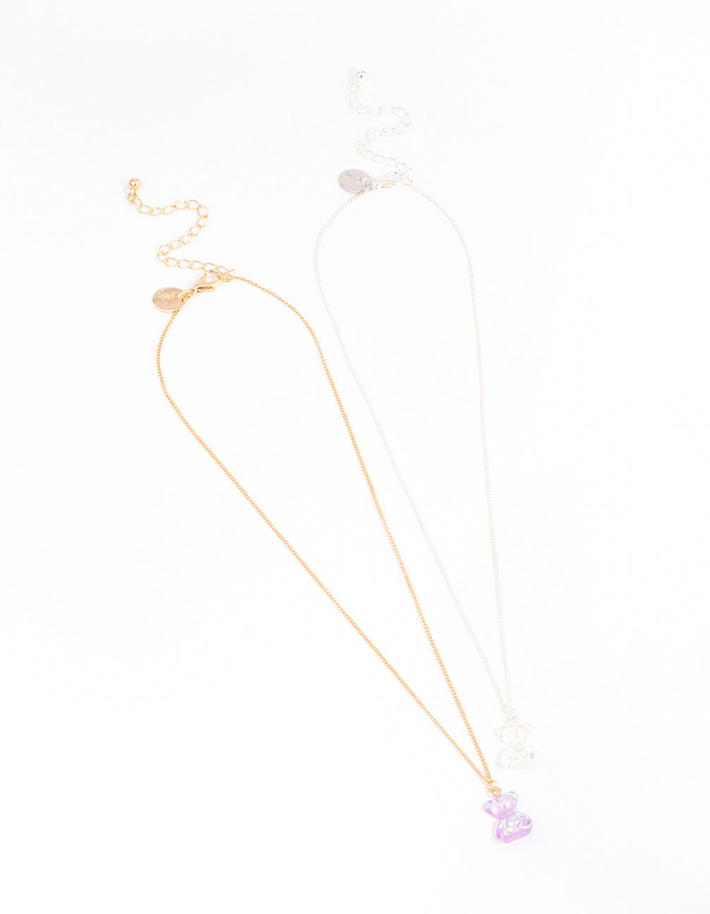 Pastel Teddy Bear Bestie Necklace Pack
