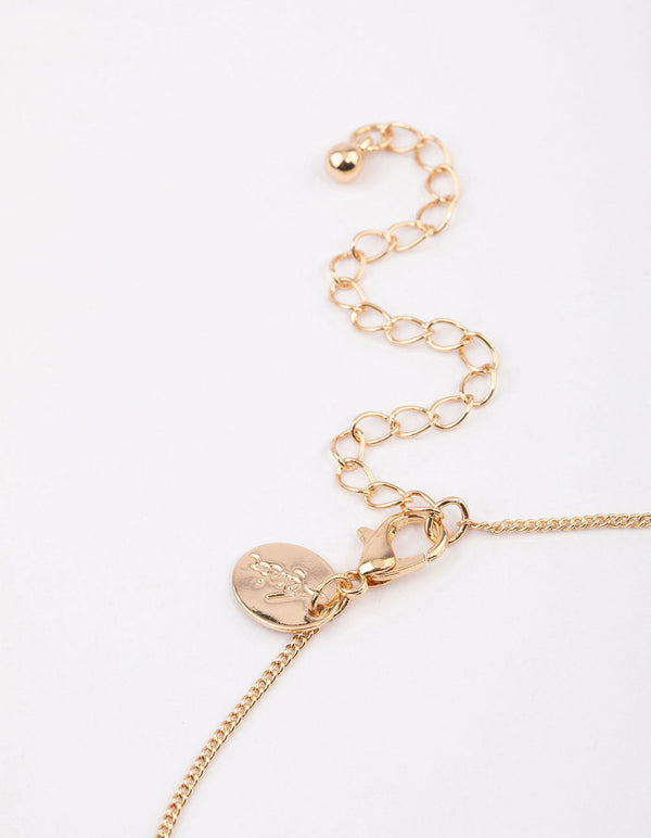 Gold Puffy Heart Necklace & Polishing Set