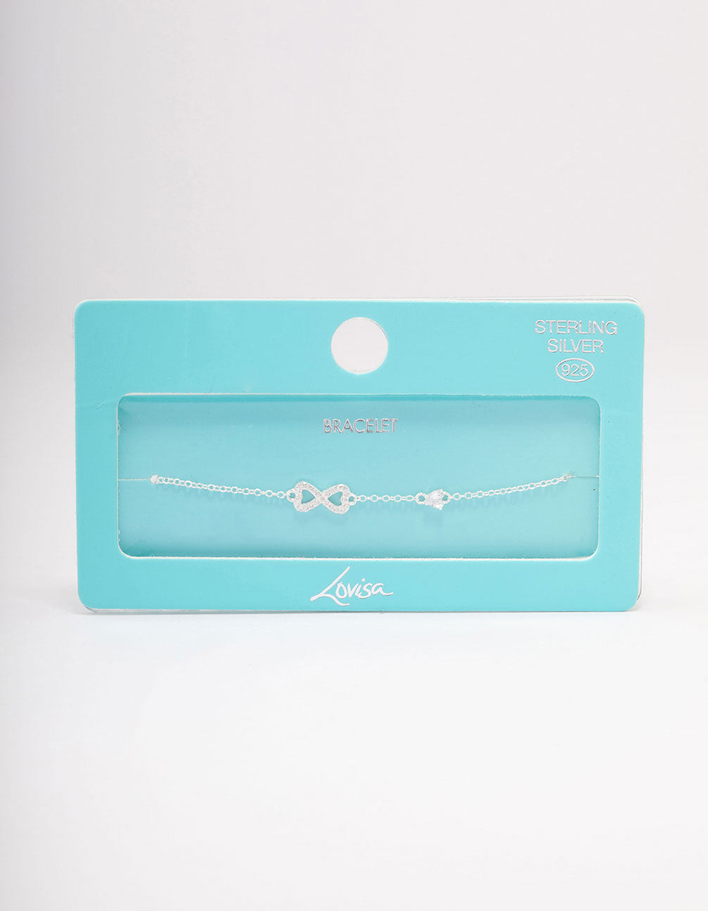 Sterling Silver Infinity Heart Bracelet