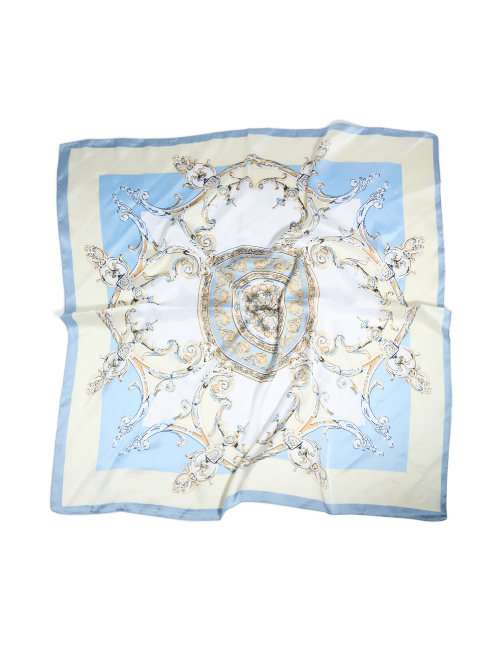 Blue Fabric Regal Printed Scarf