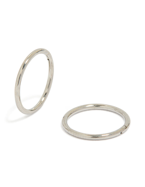 Titanium Fine Sleeper Earring 8mm