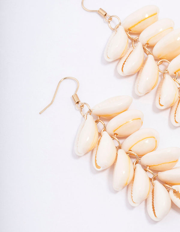 Natural Genuine Shell Drop Earrings
