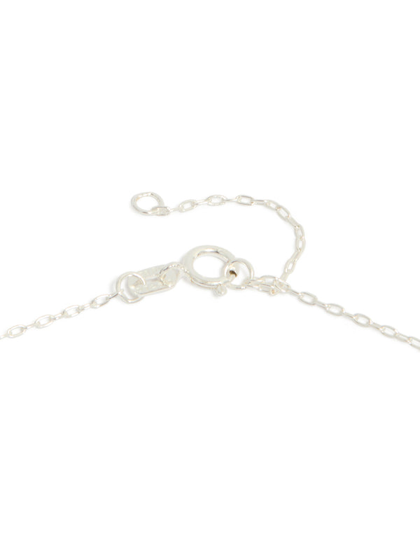 Sterling Silver Cubic Zirconia Cross Pendant Necklace