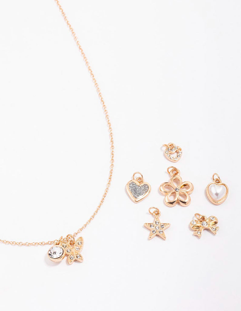 Charm Necklace Lovisa Make Your Own Necklace Kids Rose Gold Make