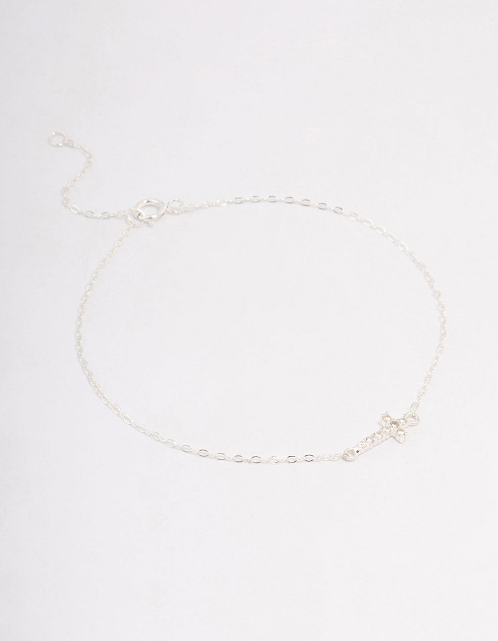 Sterling Silver Horizon Cross Bracelet