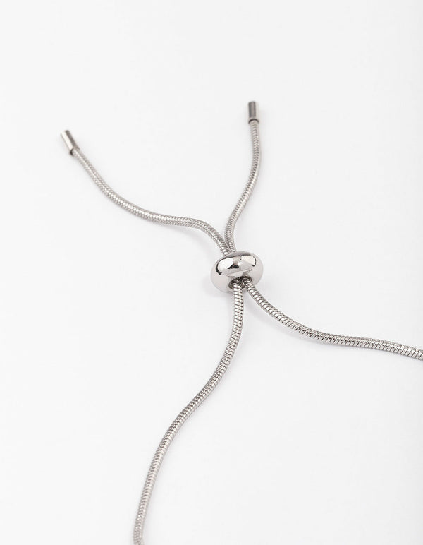 Silver Heart & Diamante Bracelet