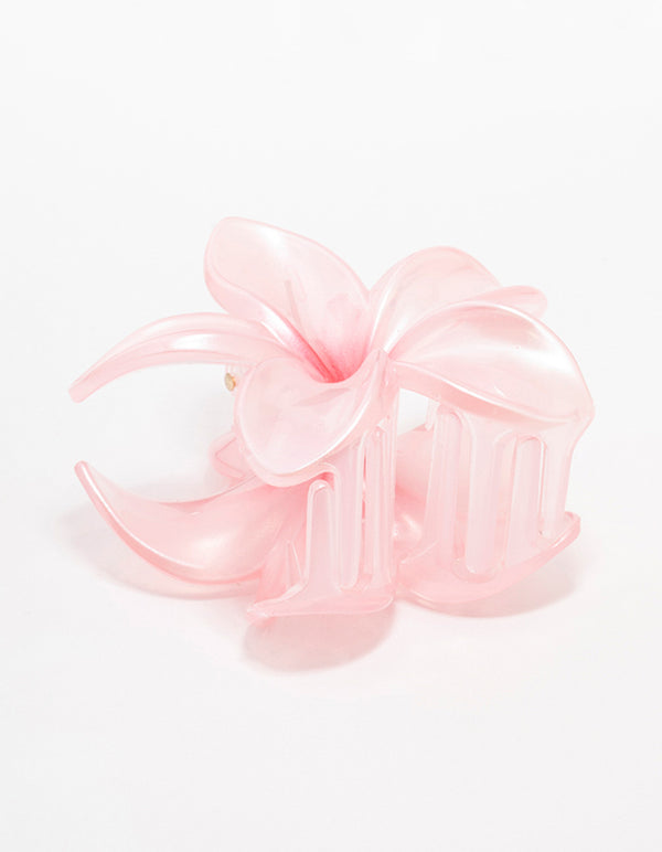 Pink Tropical Hair Claw Clip