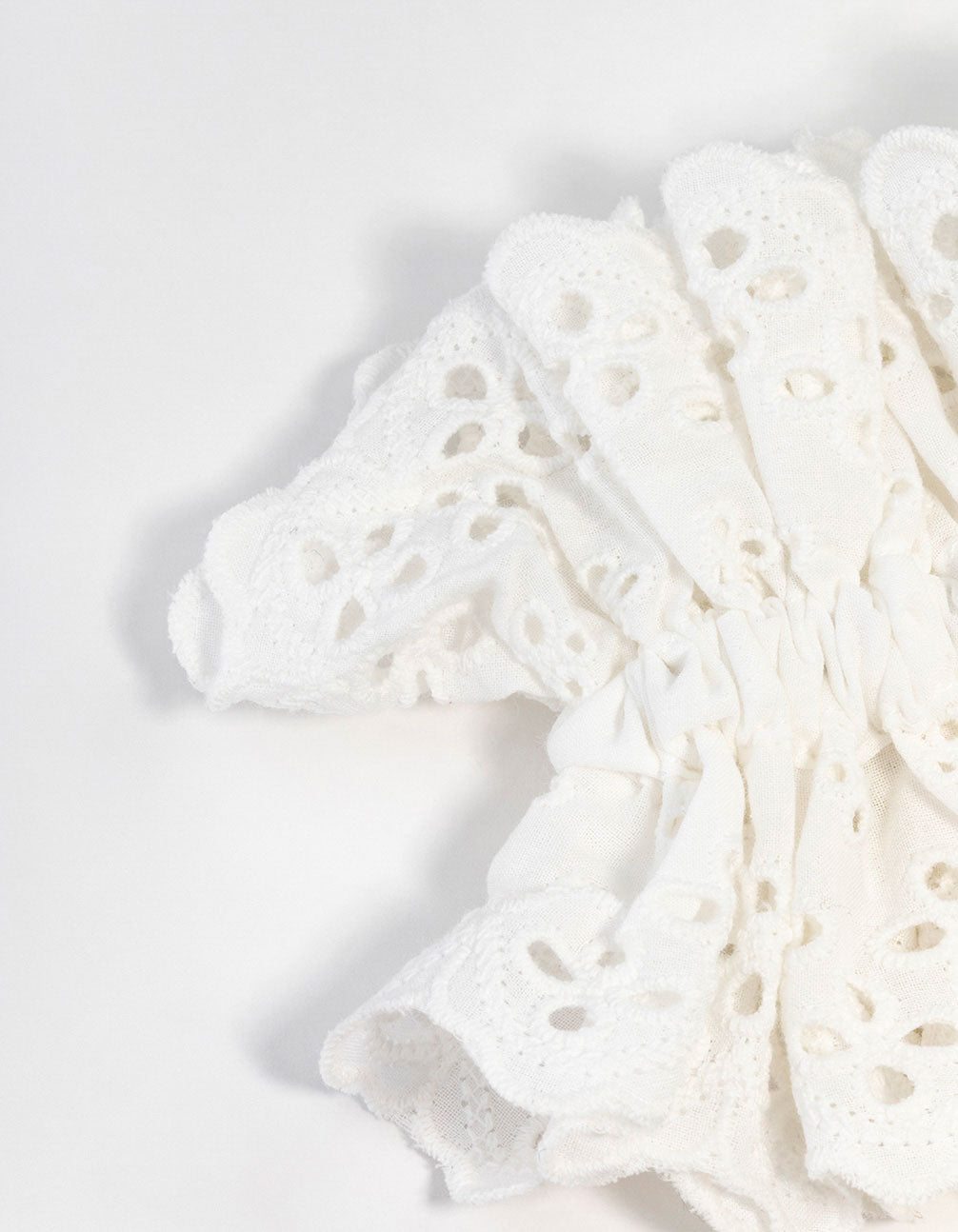 Broderie Fabric Anglaise Scrunchie