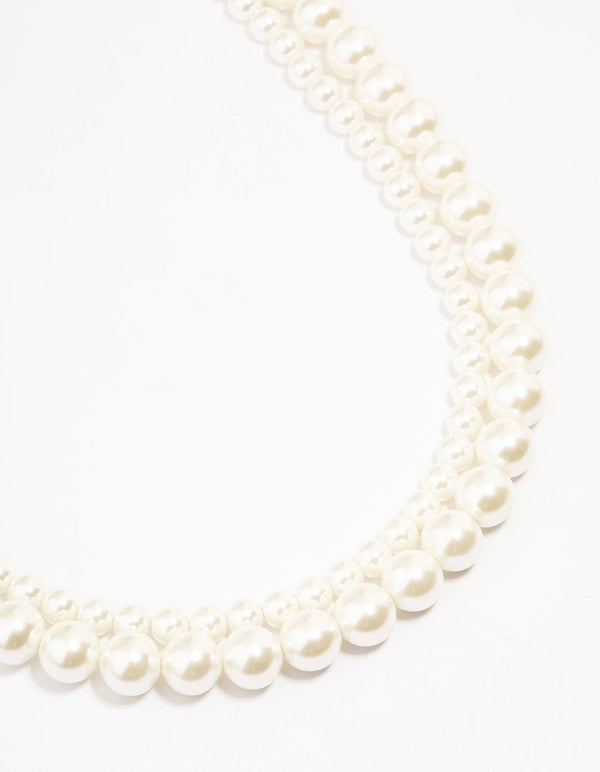 Gold Plated Freshwater Pearl Strand Necklace