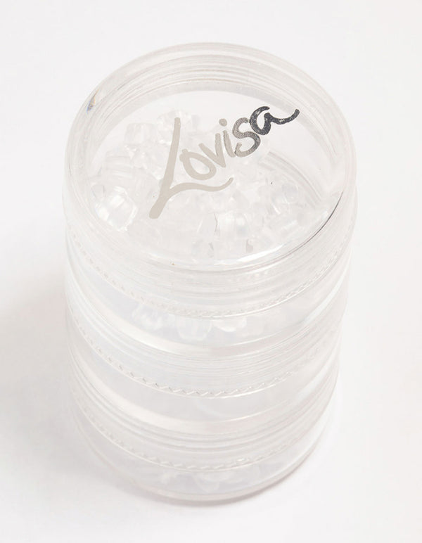 Mixed Silicone Ear Backs 3 Tier Tub