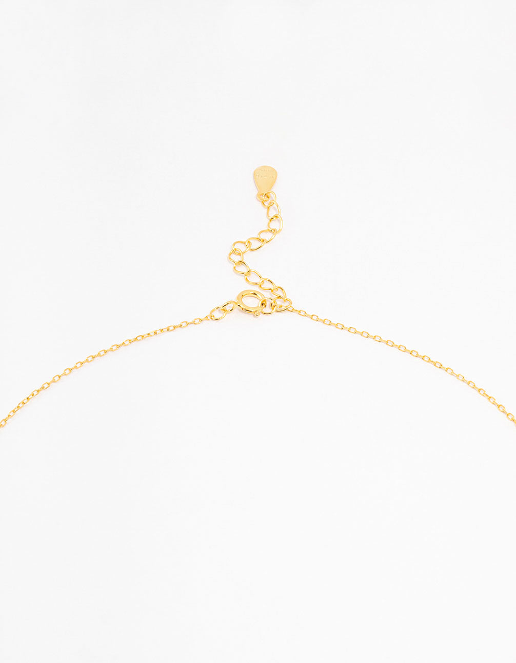 Gold Plated Sterling Silver Cubic Zirconia Cross Necklace
