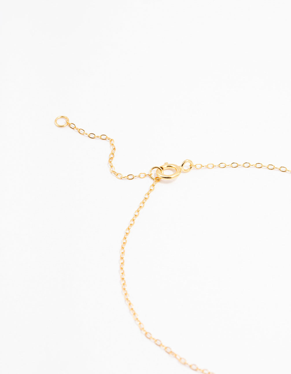 Gold Plated Sterling Silver Cubic Zirconia Mini Butterfly Necklace
