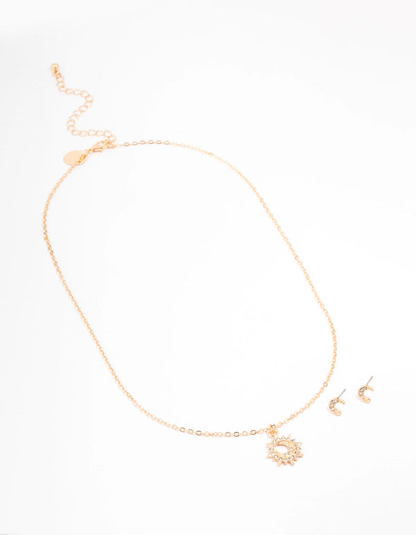 Gold Moon Celestial Jewellery Set