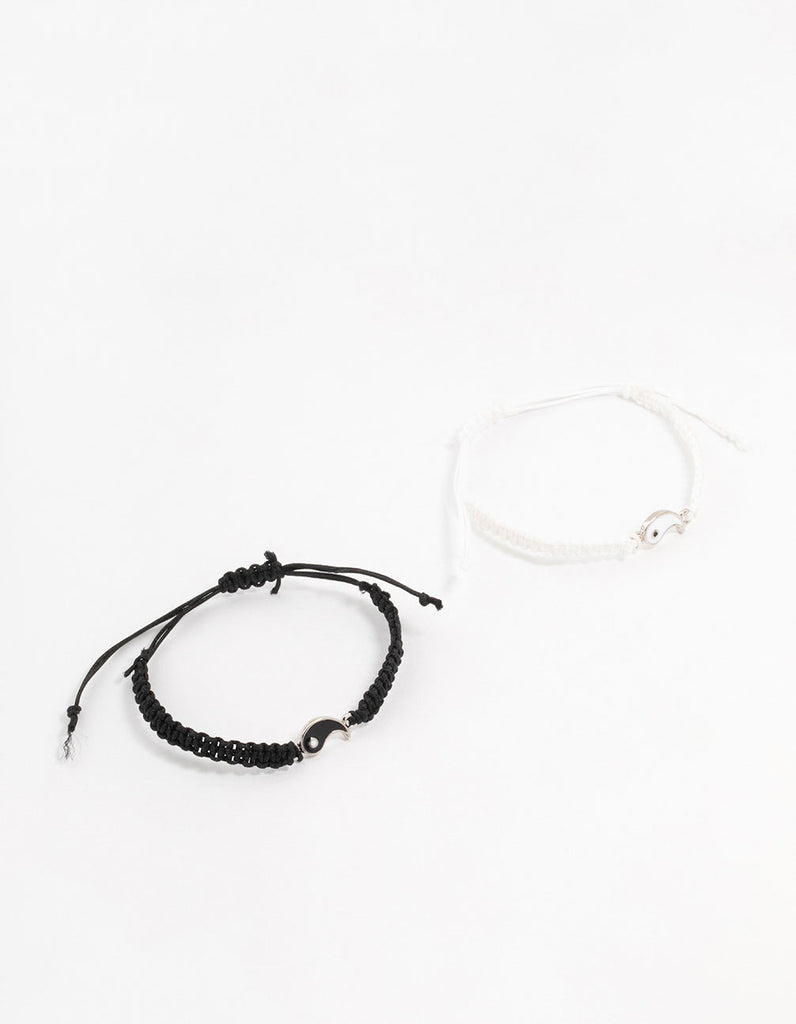 Yin Yang Tie Bracelets 2-Pack - Lovisa