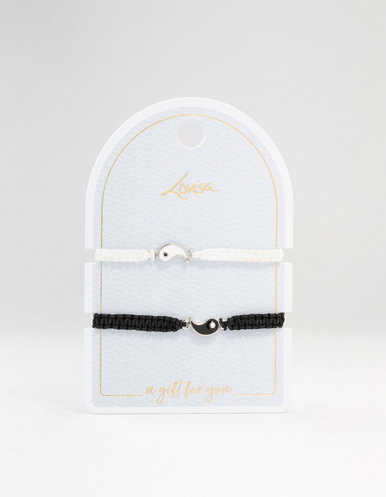Yin Yang Tie Bracelets 2-Pack - Lovisa