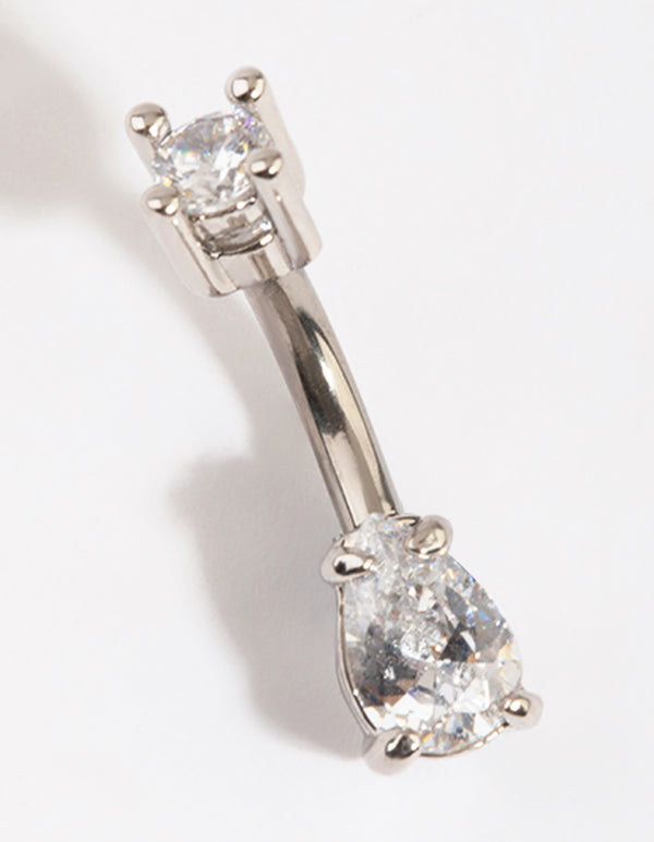 Titanium Small Circular Pear Belly Bar