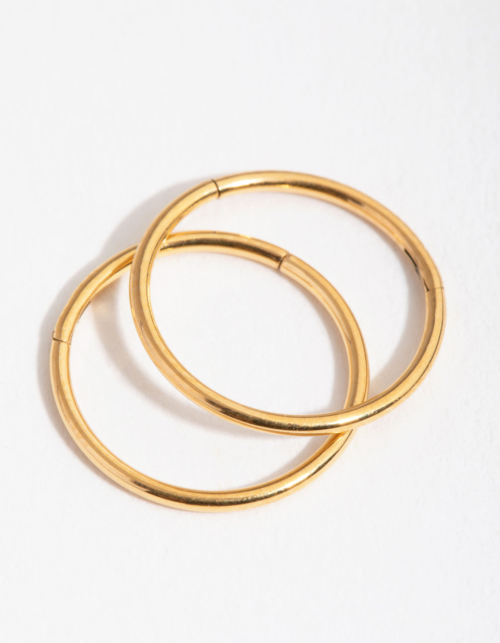 Gold Plated Surgical Steel Sleeper Earrings 10MM
