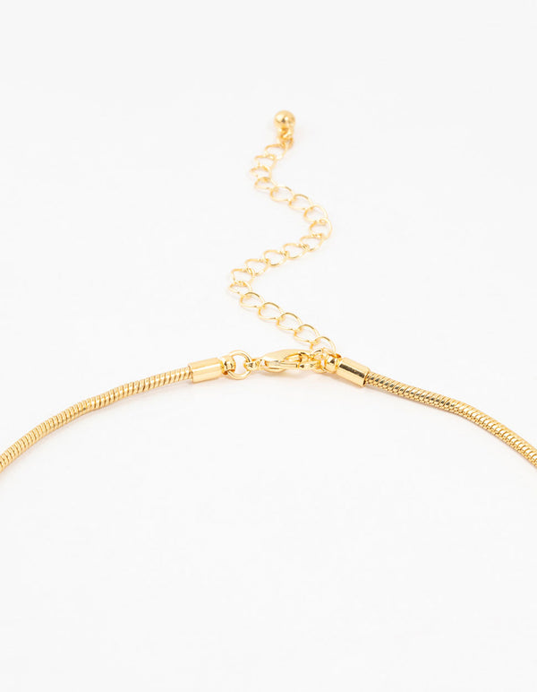 Gold Plated Rose Necklace