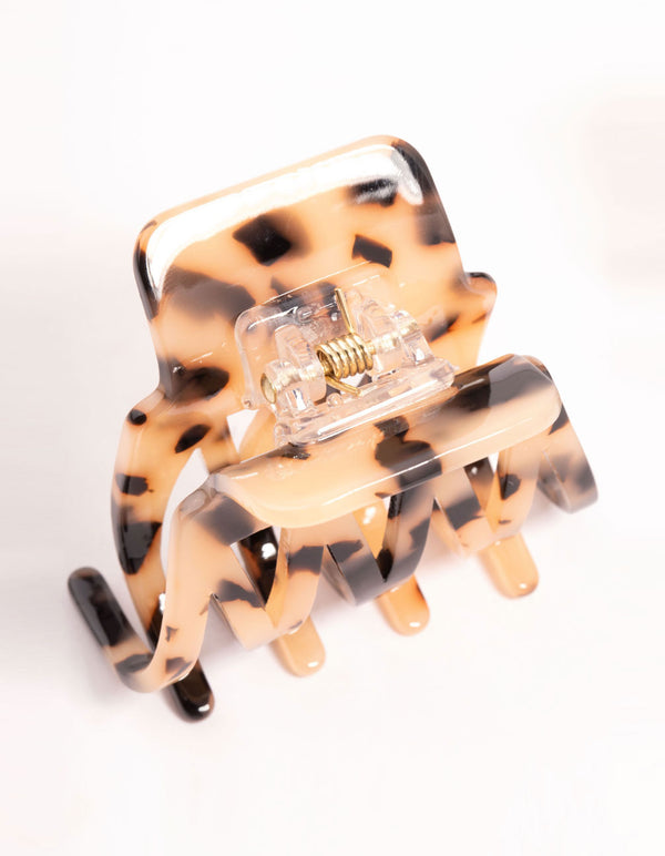 Small Acrylic Zig Zag Claw Clips 2-Pack