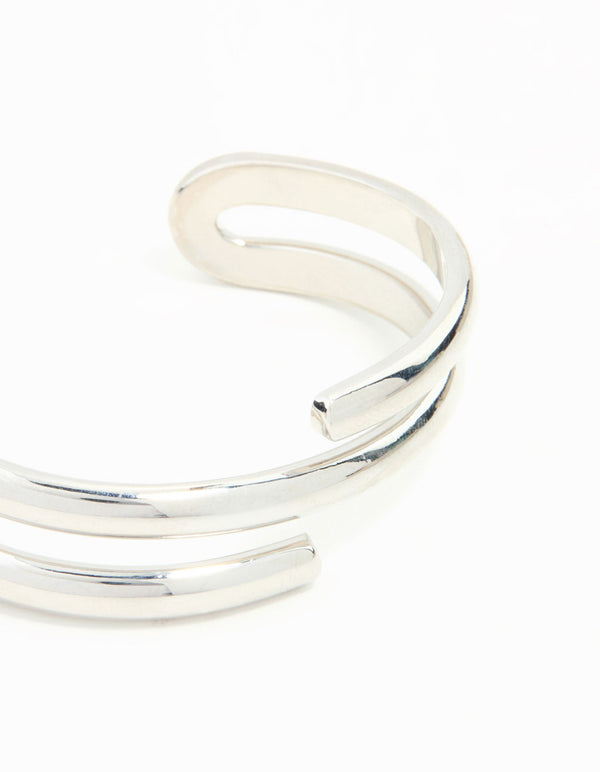 Silver Wrap Around Wrist Cuff