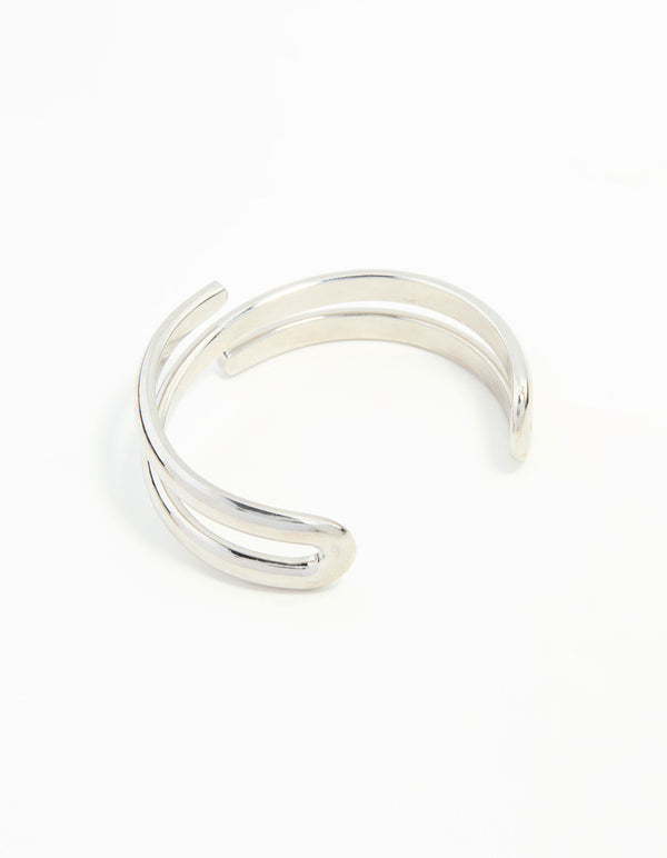 Silver Wrap Around Wrist Cuff
