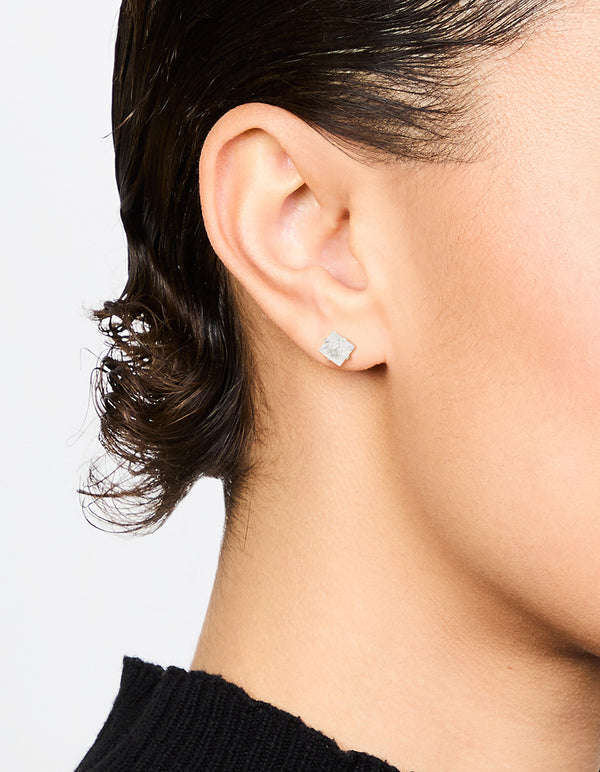 Waterproof Diamante Stainless Steel Stud Earrings