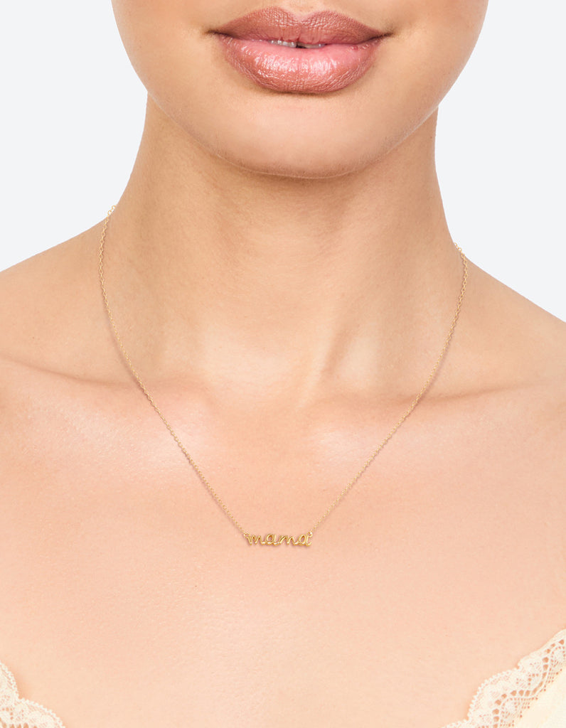 Gold Plated Sterling Silver Mama Necklace Lovisa - Main Image