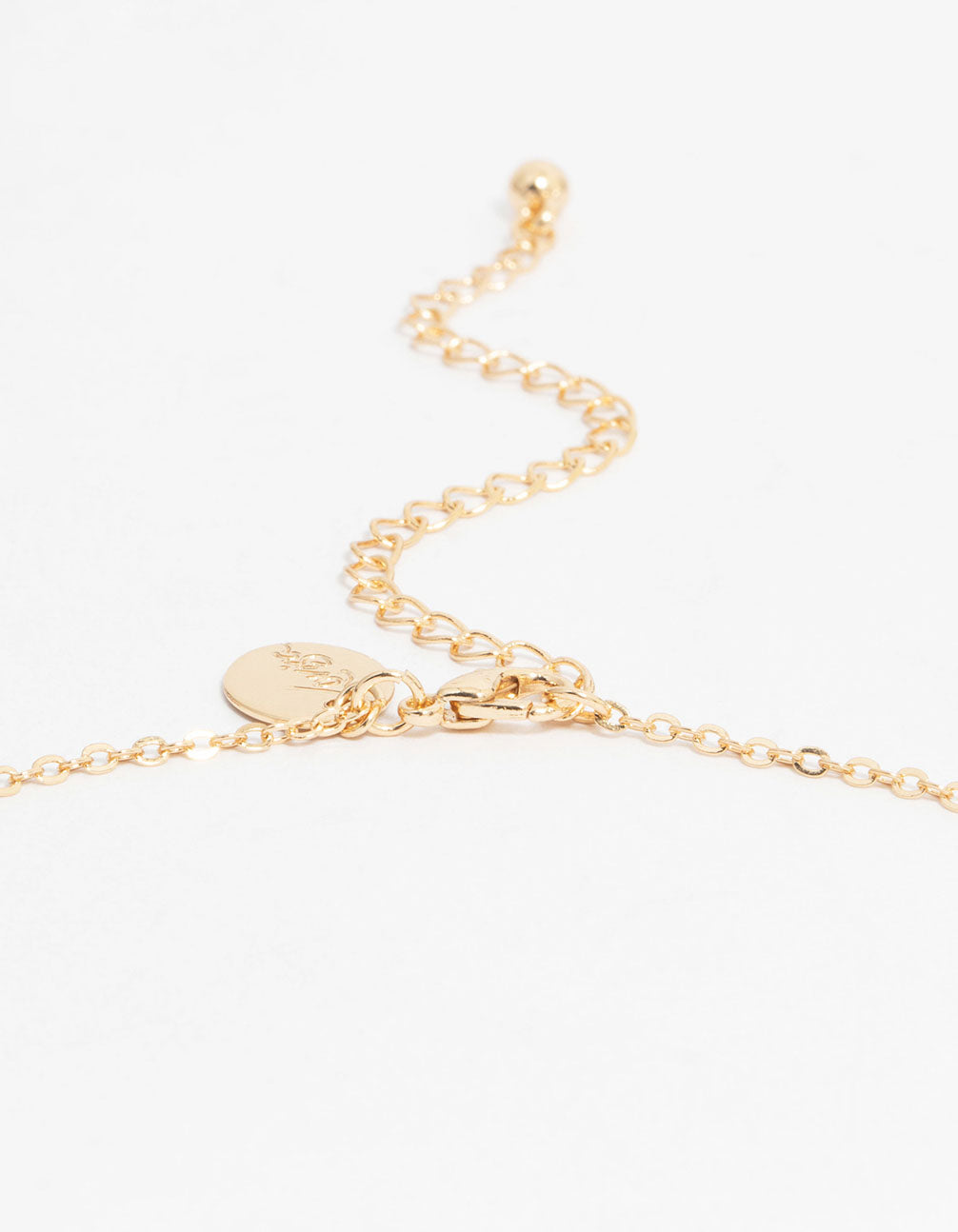 Gold Butterfly Station Necklace
