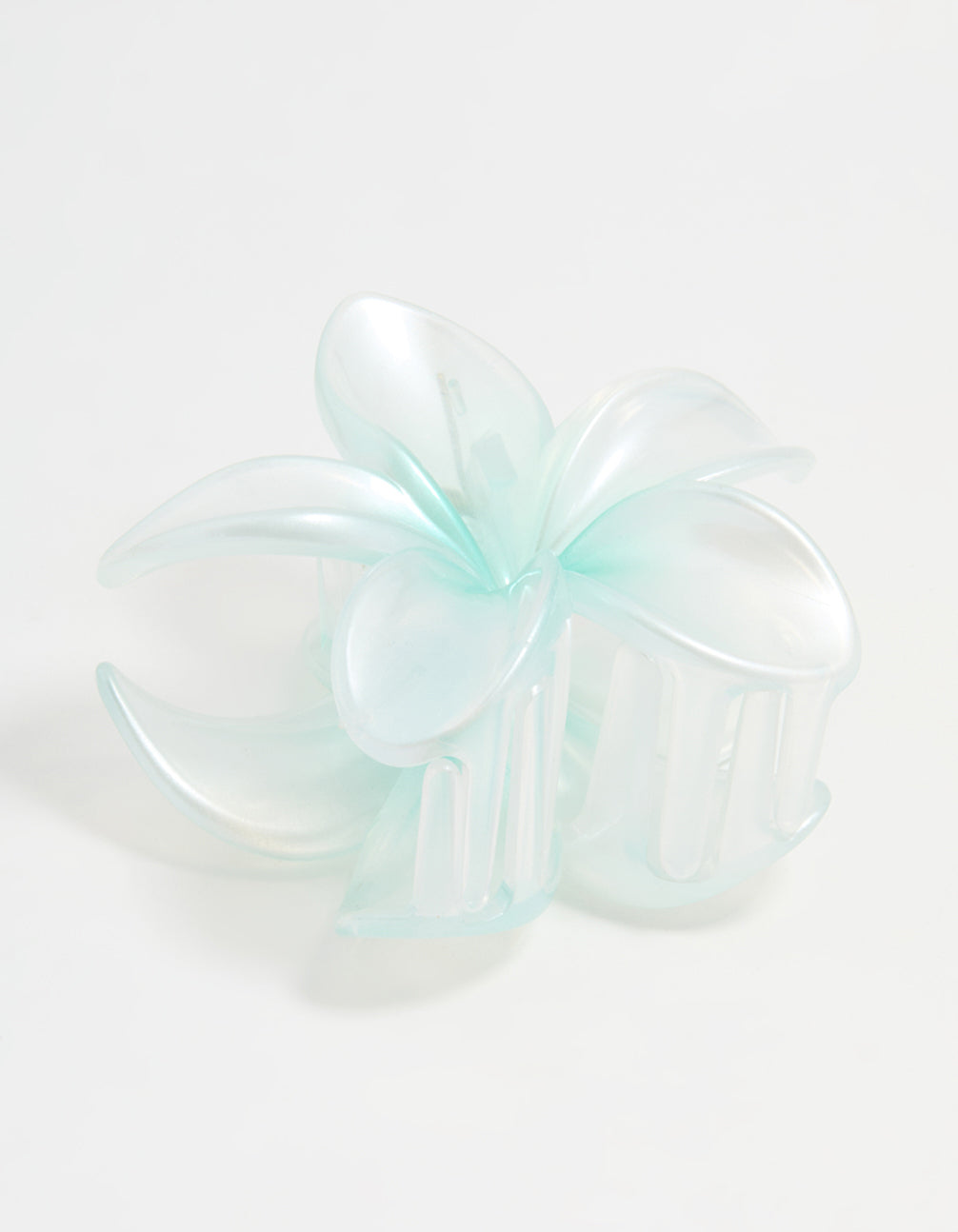 Blue Ombre Pearlised Frangipani Flower Claw Clip